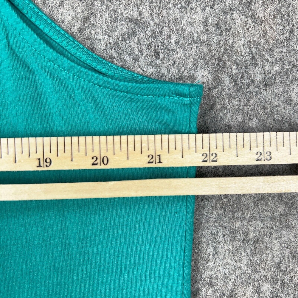 J Jill Tank‎ Top Womens XL Blue Gathered Essential Stretch Casual Staple Shirt - Picture 6 of 9